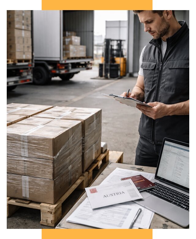 Доставка в Австрию от 66404 р. Логистика и экспорт СетСервис-Улб